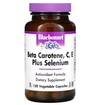 Bluebonnet Nutrition, Beta Carotene, C, E Plus Selenium Vegetable Capsules