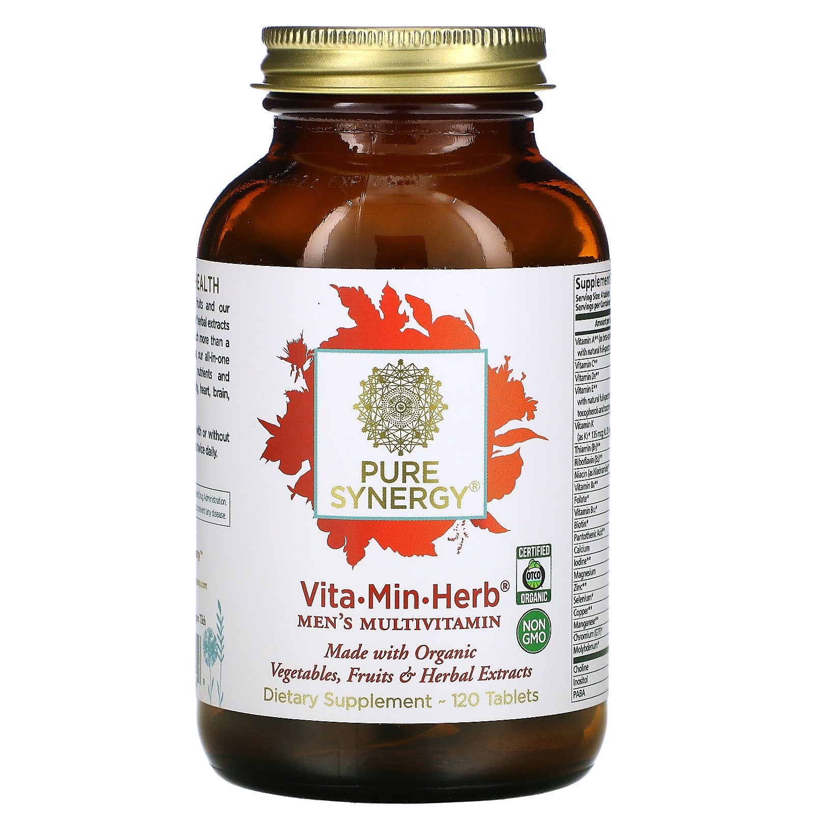 Pure Synergy, Vitaúminúherb, Men'S Multivitamin, Tablets