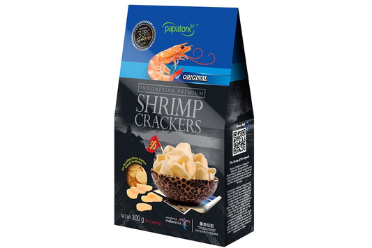 Papatonk Shrimp Crackers (Unfried/Uncooked/Raw) Real Authentic Shrimp Contains 35% Shrimp ORIGINAL NO MSG - (Pack of 1)
