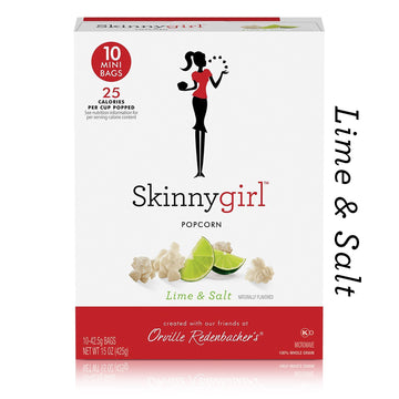 Orville Redenbacher's Skinnygirl Lime & Sea Salt Microwave Popcorn, Mini Bags, 12 Ct