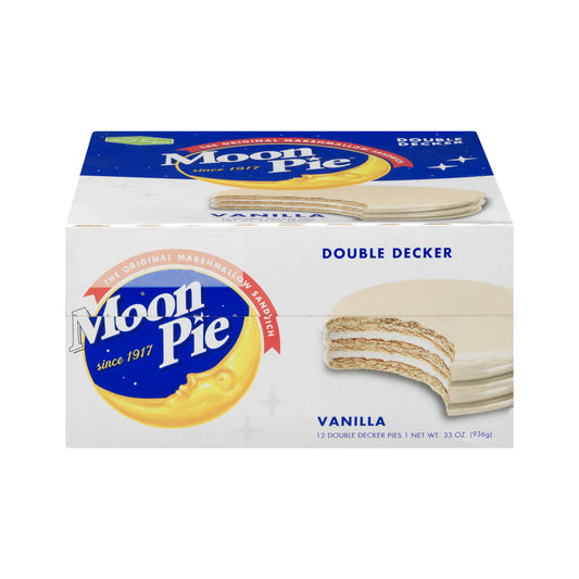 Moon Pie Double Decker Vanilla Marshmallow Sandwiches, 12 Count