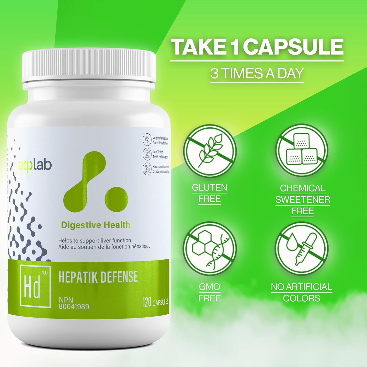 ATP LAB | Hepatik Defense 120 caps | Helps to Support Liver Function w