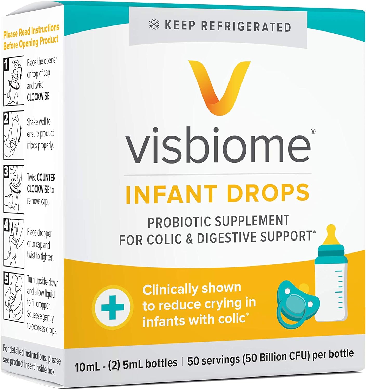 Visbiome? Infant Drops, Probiotic Supplement for Colic & Digestive Sup
