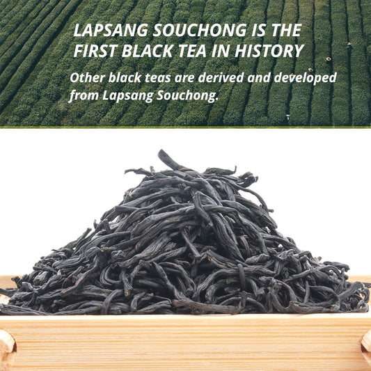 Oriarm Lapsang Souchong Unsmoked Black Tea from Wuyi Mountain- Chinese Loose Leaf Tea Zheng Shan Xiao Zhong without Smoke -  Ziplock Resealable Bag