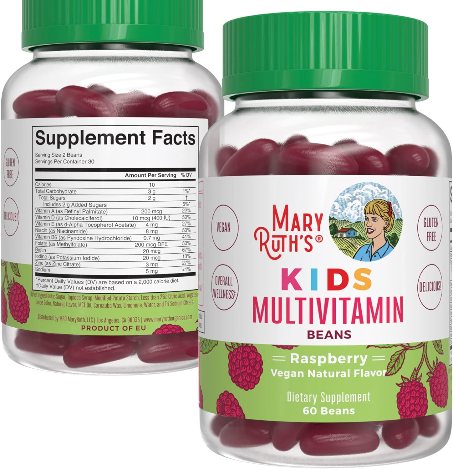 Maryruth'S Multivitamin Multimineral Vita-Beans For Kids | Vegan Chewa
