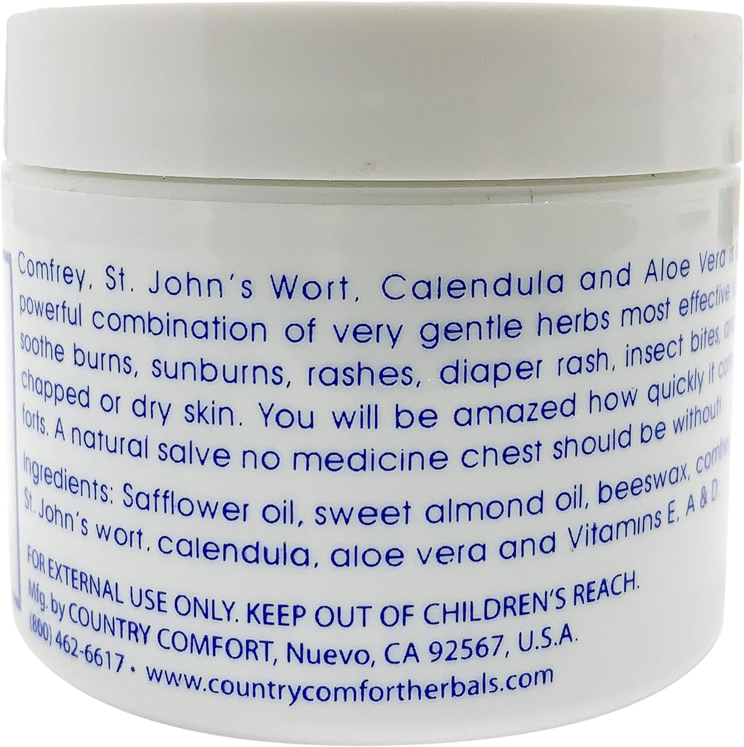 Country Comfort Herbal Savvy Comfrey Aloe Vera, 2 Ounce