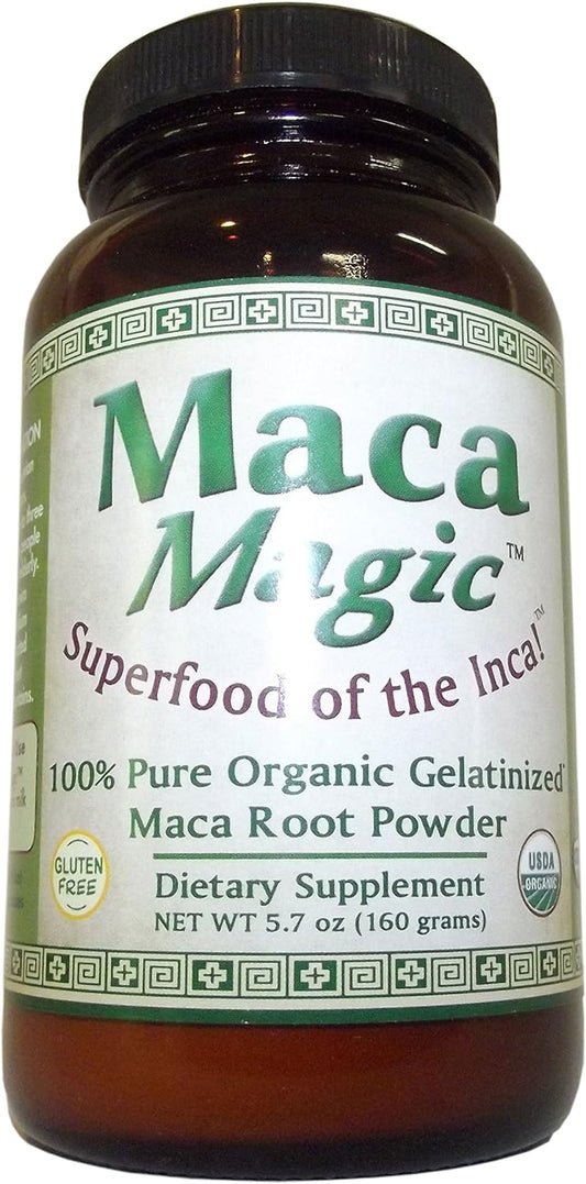 Maca Magic 100 Percent Pure USDA Organic Gelatinized Maca Root Powder