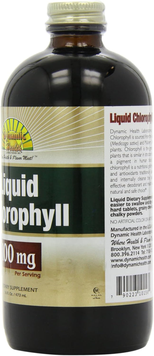 Dynamic Health Liquid Chlorophyll 100mg, 16-Ounce