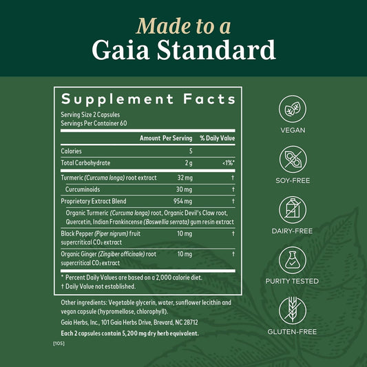 Gaia PRO Discomfort Relief NF-kB Formula - Support & Health Supplement
