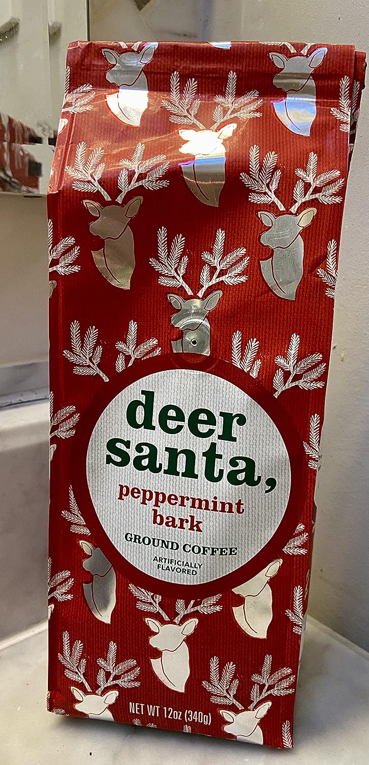 Peppermint Bark Ground Coffee Dear Santa
