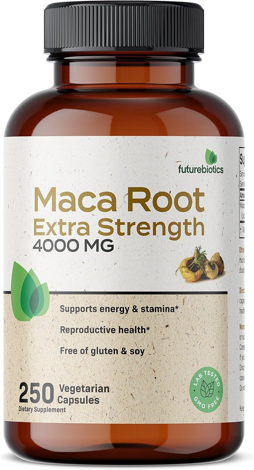 Futurebiotics Maca Root Extra Strength 4000 MG Supports Energy, Stamin