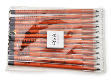 Eyebrow pencils - Party Queen - Light Black - 12 pcs - Excellent Eyebrow Designing tool for Mircroblading and PMU Artist