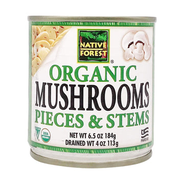 Native Forest Mushroom Pieces and Stems, 4 Oz4 Ounces