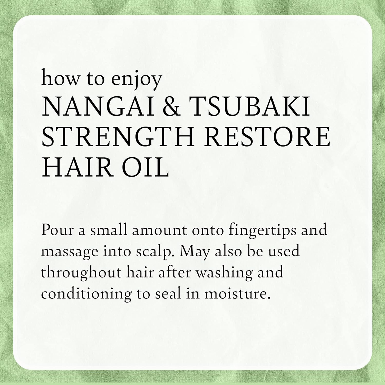  Camille Rose Nangai & Tsubaki Strength Restore Hair Oil, fo