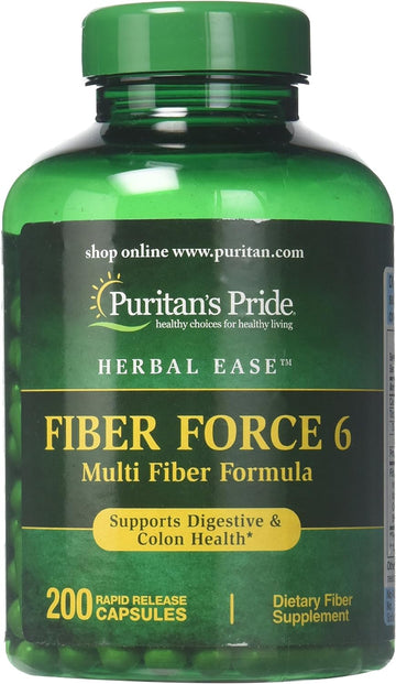 Puritans Pride Fiber Force 6, 200 Count