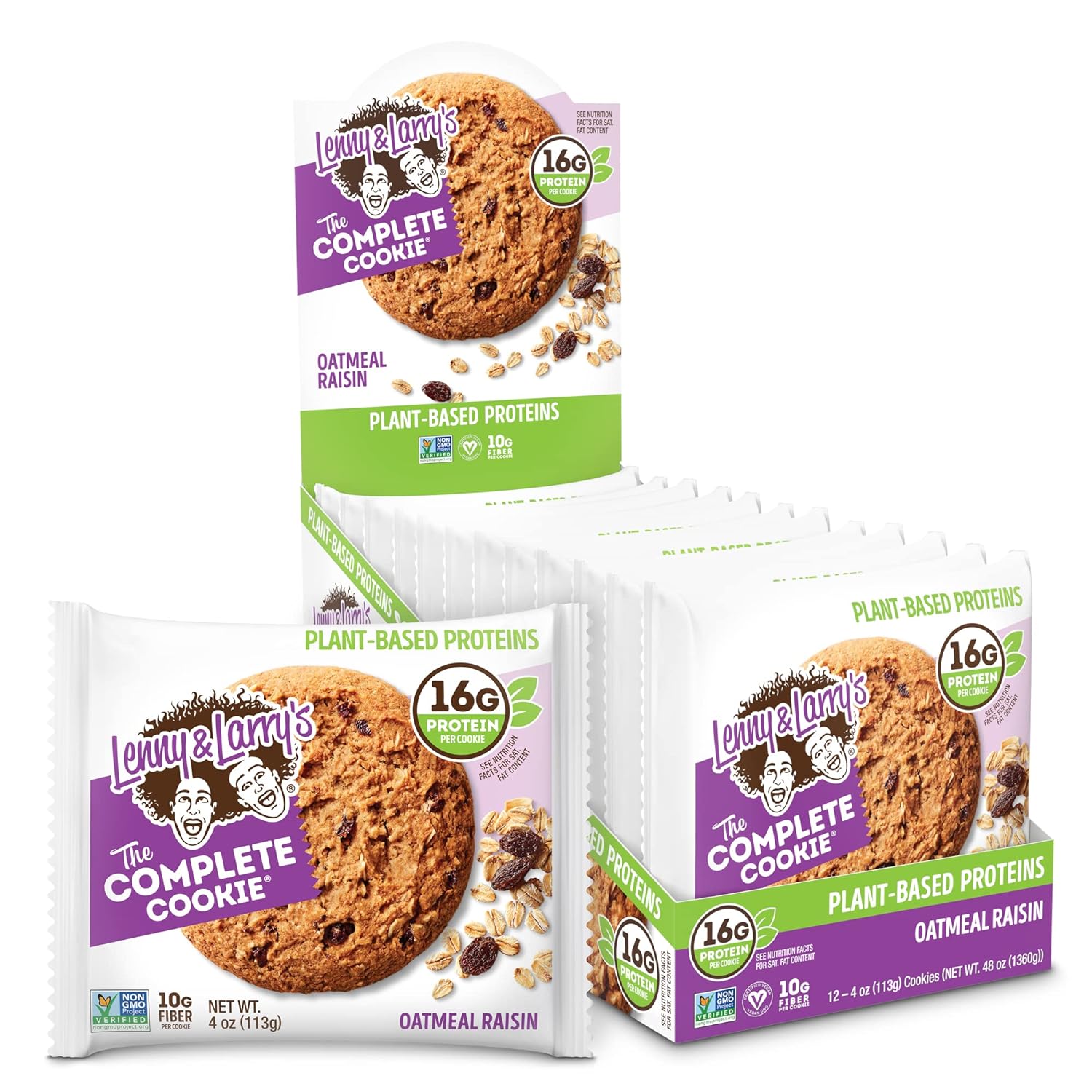 Lenny & Larry's The Complete Cookie, Oatmeal Raisin, 16g Pla