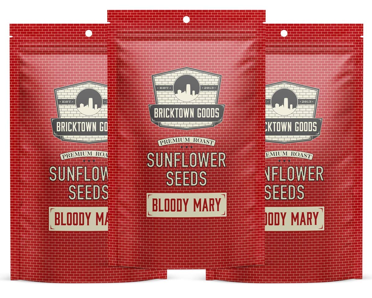 Bloody Mary Flavored Sunflower Seeds - 3 PACK - Seasoned and Roasted in Shell for a Bold Taste