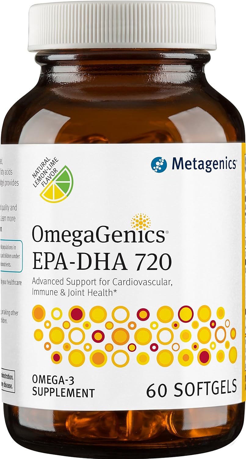 Metagenics OmegaGenics EPA-DHA 720mg - Daily Omega 3 Fish Oil Supplement to Support Cardiovascular, Musculoskeletal and