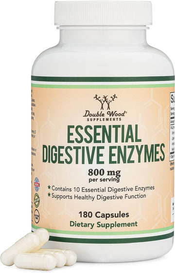 Digestive Enzymes - 800mg Blend of All 10 Most Essential Digestive and4.66 Ounces