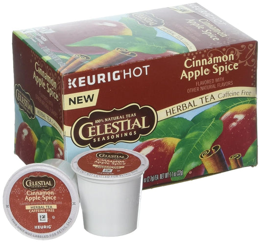 Celestial Seasonings Cinnamon Apple Spice Herbal Tea K Cups 12 count