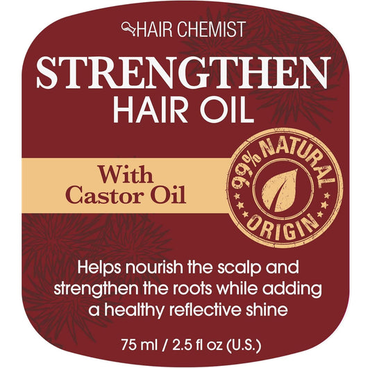 Hair Chemist Strengthen Hair Oil with Castor Oil 2.5 ounce