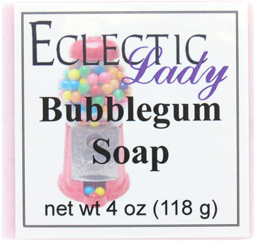 Eclectic Lady Bubblegum Glycerin Soap, 4  Bar