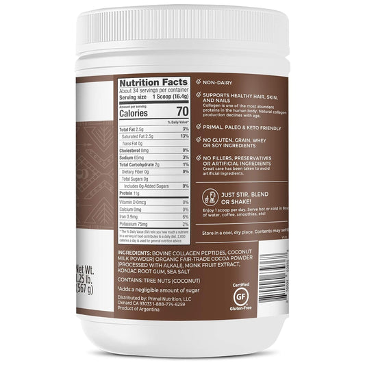 Primal Kitchen Collagen Fuel Collagen Peptide Drink Mix, Cho