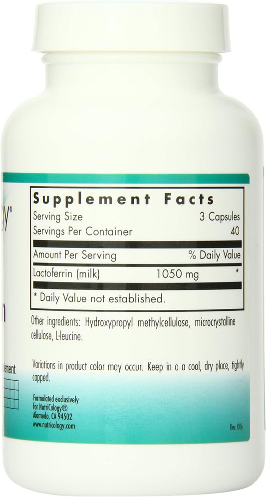 Nutricology Laktoferrin, Vegicaps, 120-Count