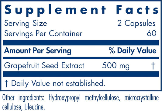 Paramicrocidin Grapefruit Seed Extract 250 Milligrams 120 Veg Capsules