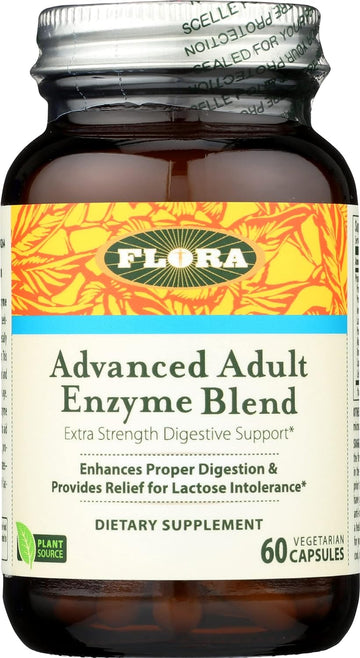 Flora - Advanced Adult Enzyme Blend with Lactase, Enhances D