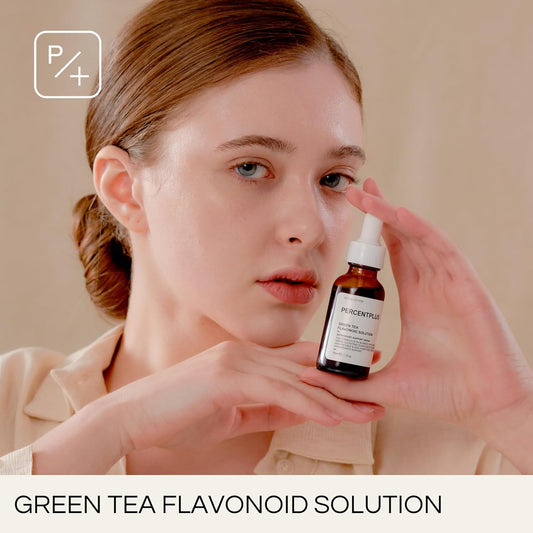 PERCENTPLUS Skin care l Green tea avonoid solution skin serum contains high-purity green tea ext and Egcg, antioxidants support, relief of Repeated breakout, problematic skin?1.