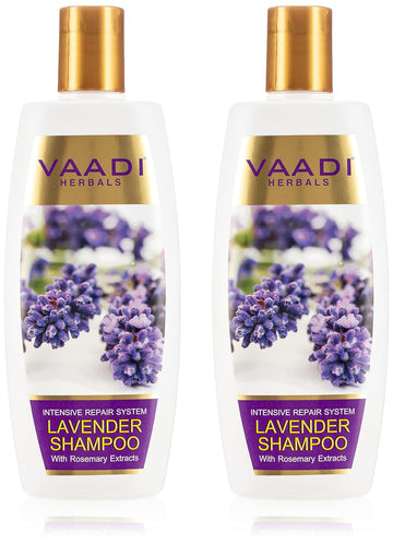 Vaadi Herbals Lavender Shampoo with Rosemary Extract, 350 (Pack of 2)