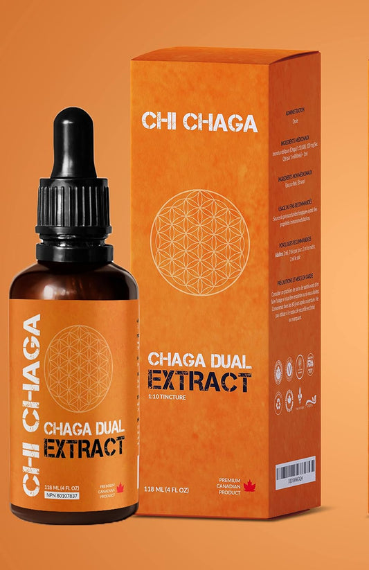 Chaga Mushroom Dual Extract Tincture - Premium Immune Health Support 1