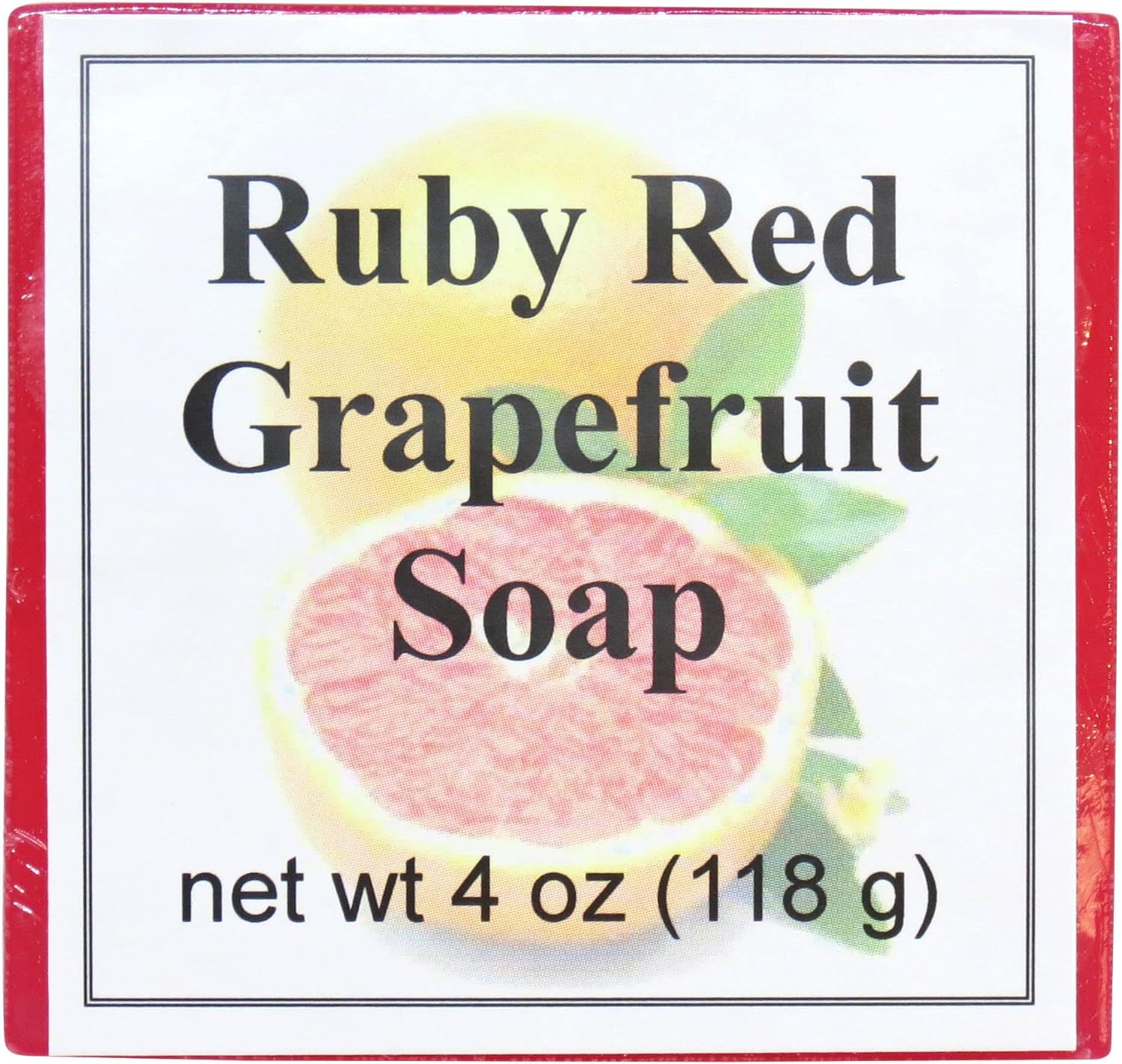 Eclectic Lady Ruby Red Grapefruit Glycerin Soap, 4  Bar