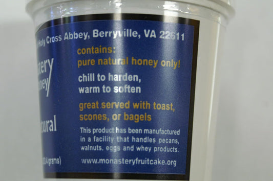 Monastery Creamed Honey - Pure Raw Virginia Honey - 2 Pack (