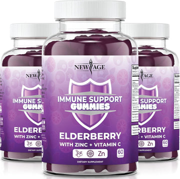 NEW AGE Immune System Support Gummies - Sambucus Black Elderberry Gumm