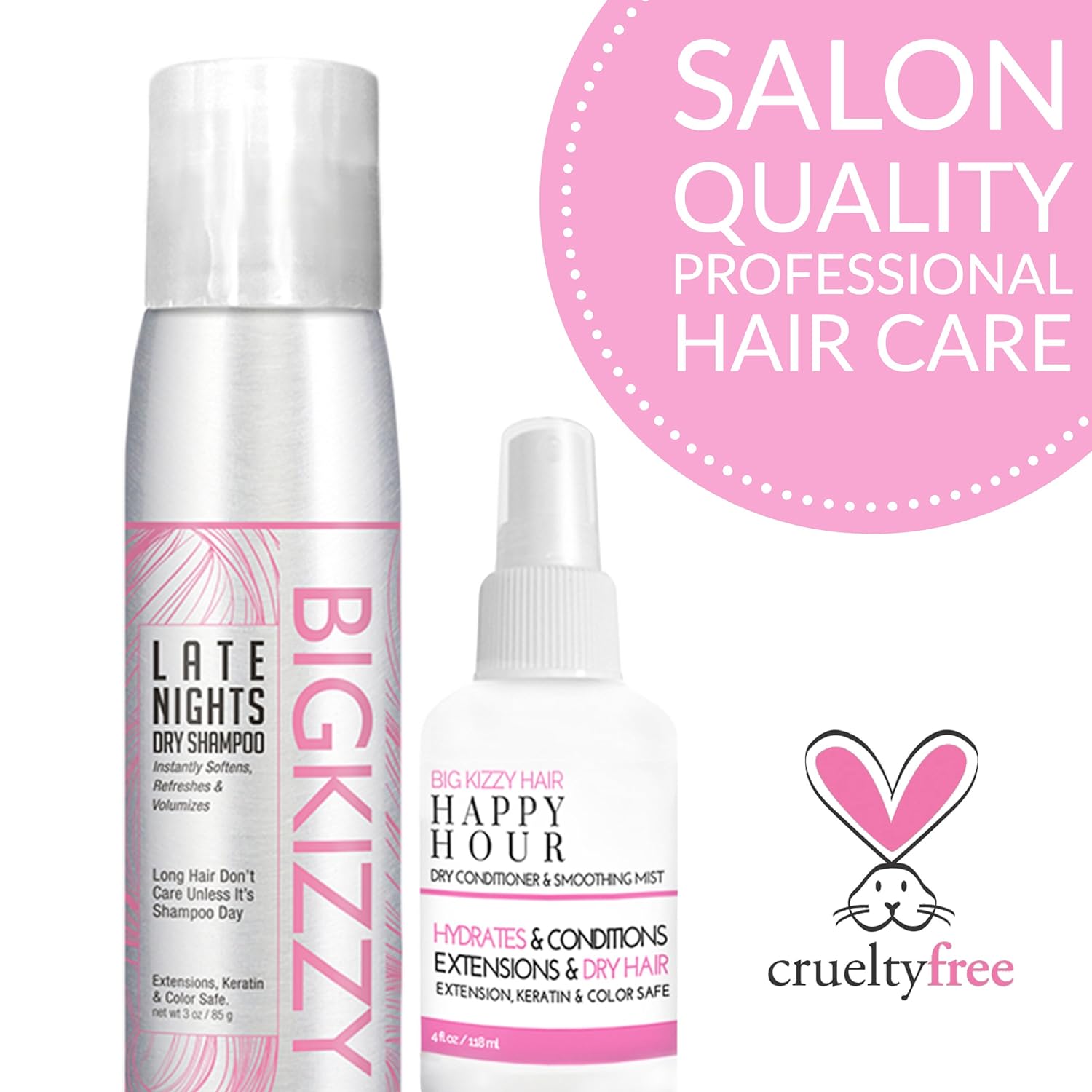Big Kizzy Best Dry Shampoo & Dry Conditioner Spray for Hair 