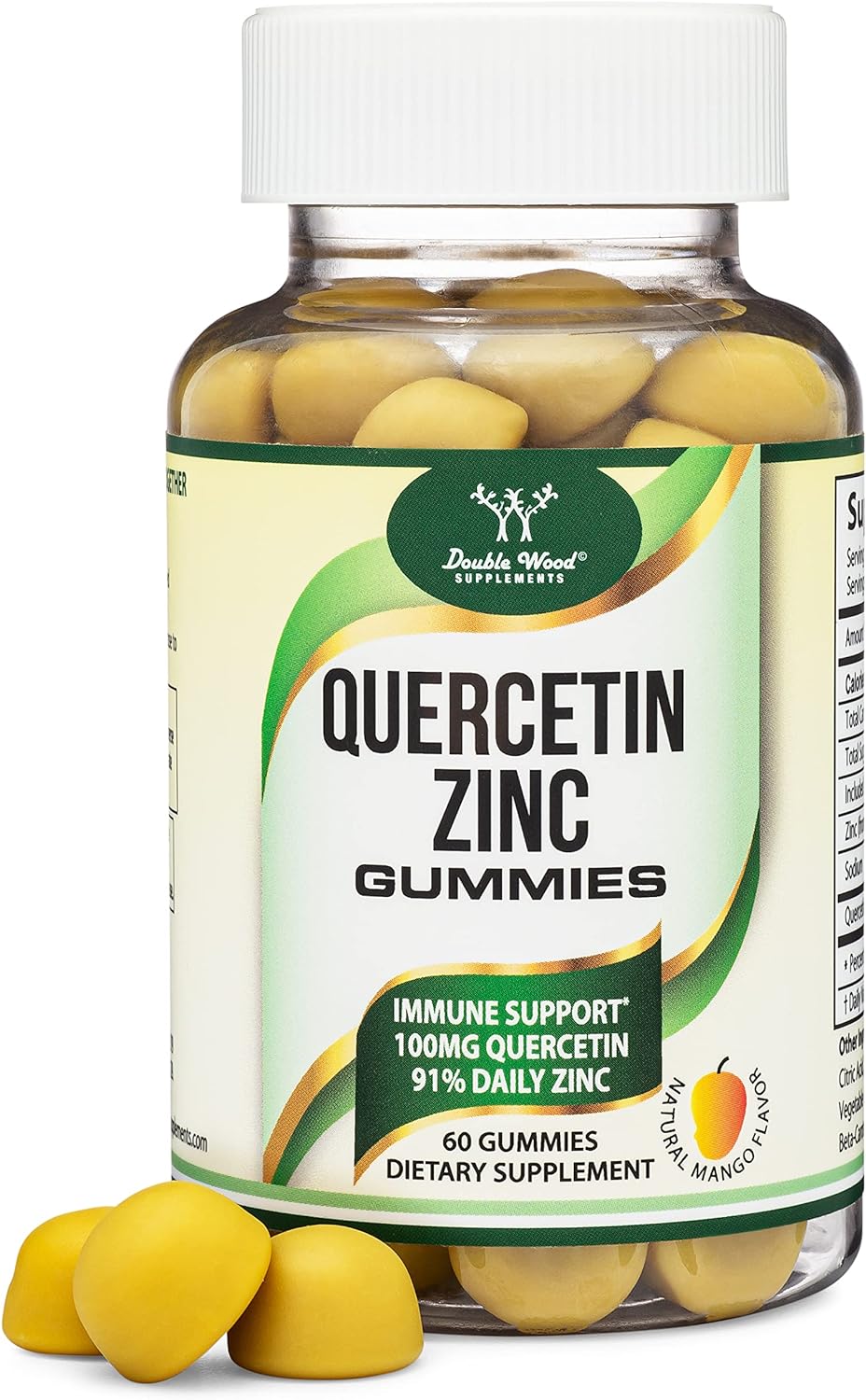 Quercetin Gummies With Zinc (100Mg Of Quercetin And 91% Daily Zinc Per