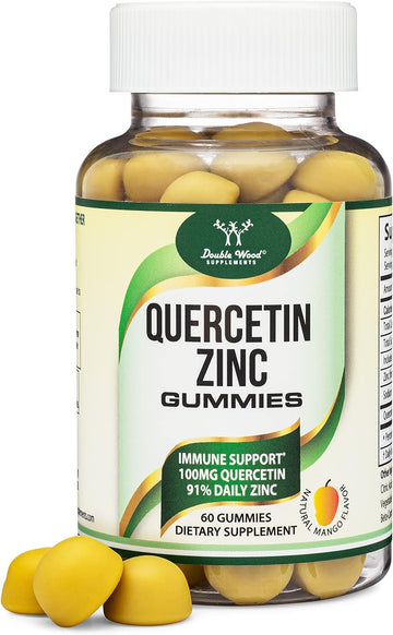 Quercetin Gummies With Zinc (100Mg Of Quercetin And 91% Daily Zinc Per