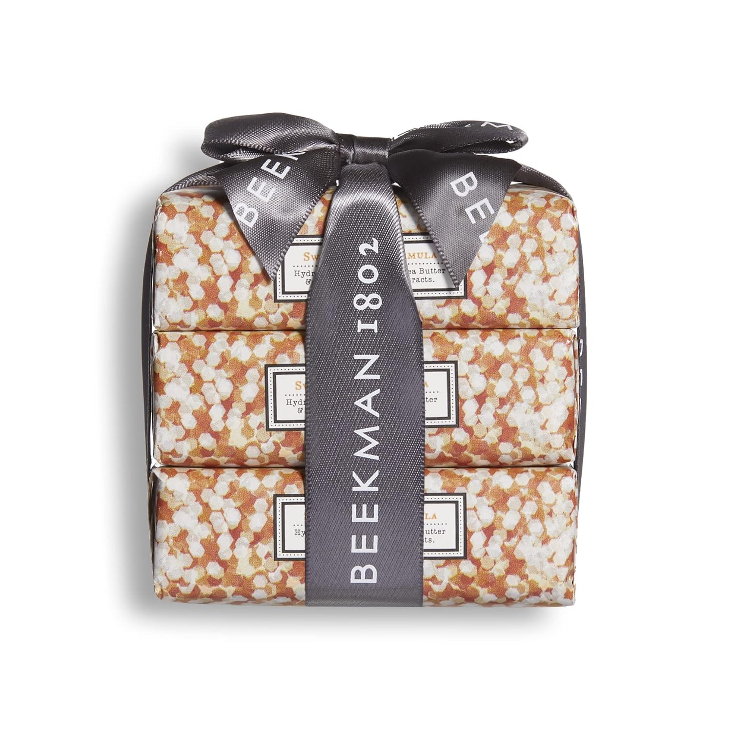 Beekman 1802 Goat Milk Soap Bar 3-Piece Set - Honey & Orange Blossom, 3.5  - Nourishes, Moisturizes & Hydrates the Body - Good for Sensitive Skin - Cruelty Free