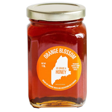 Swan's Orange Blossom Honey – Citrus, Floral and Elegant Notes – US Grade A Honey – Glass Jar 16oz, 454g - 1 Bottle (1 B