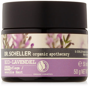 Facial Cream Night Care Sensitive Skin Organic Lavender Dr. Scheller Skin Care 1.8 Cream