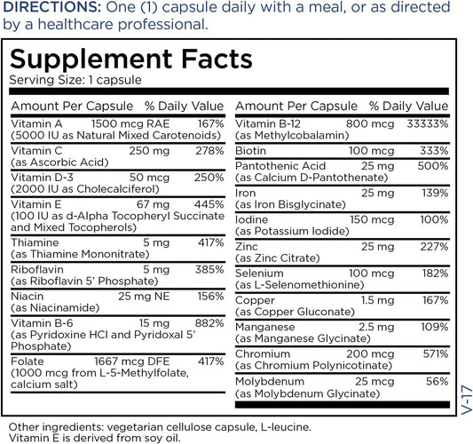 Metabolic Maintenance Femone - Women'S Multivitamin With Iron, Active