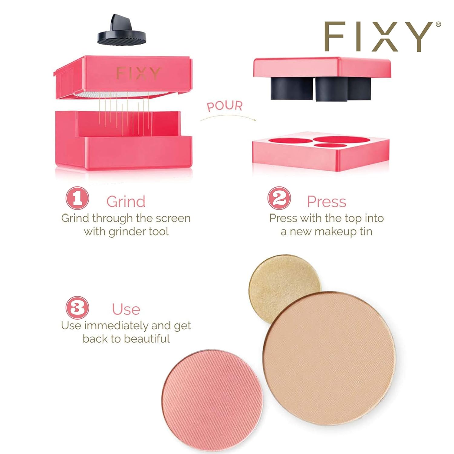 FIXY Makeup Repair Kit - Fix, Depot or Blend Eyeshadow, Blus