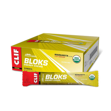 CLIF BLOKS - Margarita Flavor with 3X Sodium - Energy Chews - Non-GMO