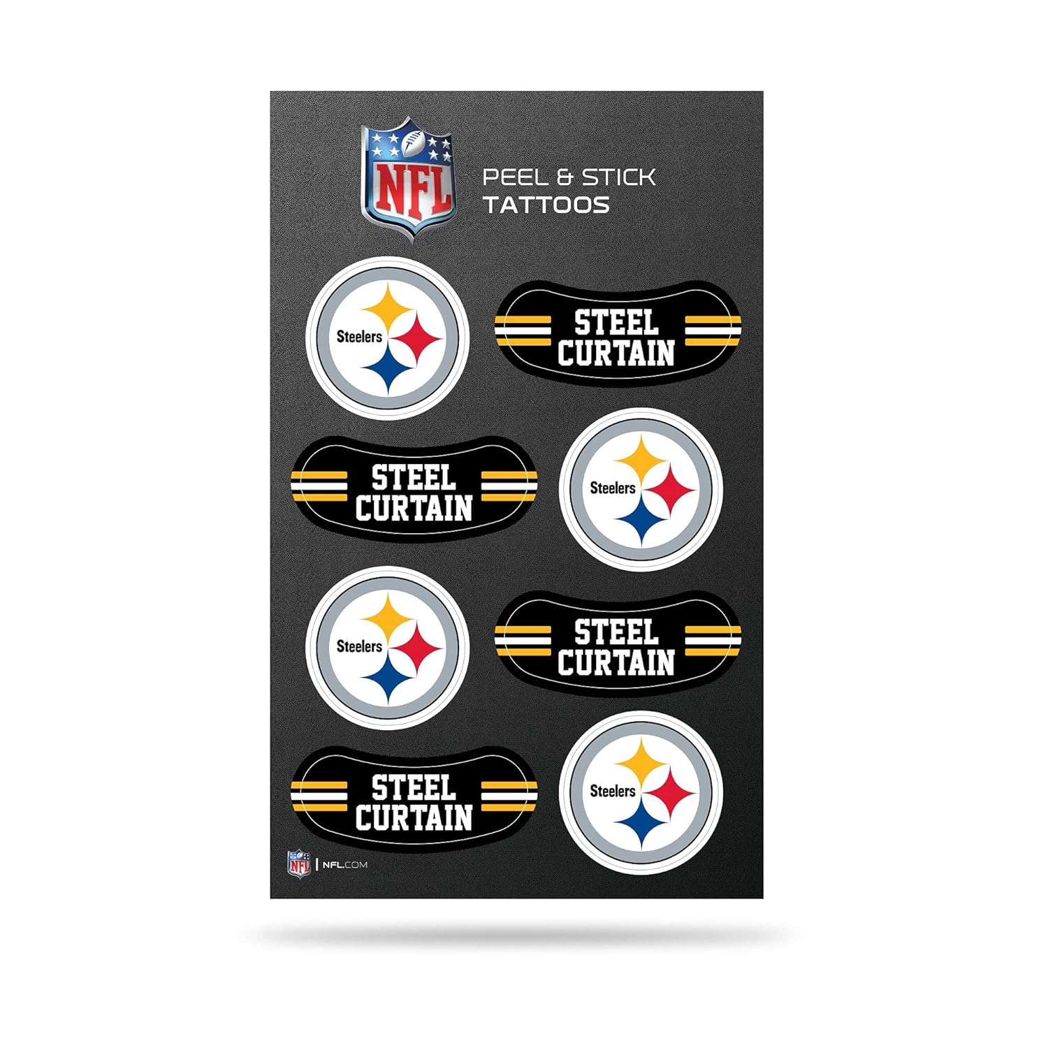 Rico Industries VTT2301 Steelers Vertical Tattoo (3"X5")