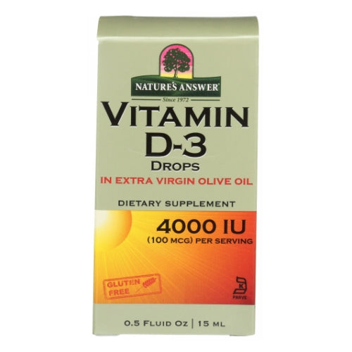 Vitamin D-3 Drops 0.5 Oz By Nature's Answer