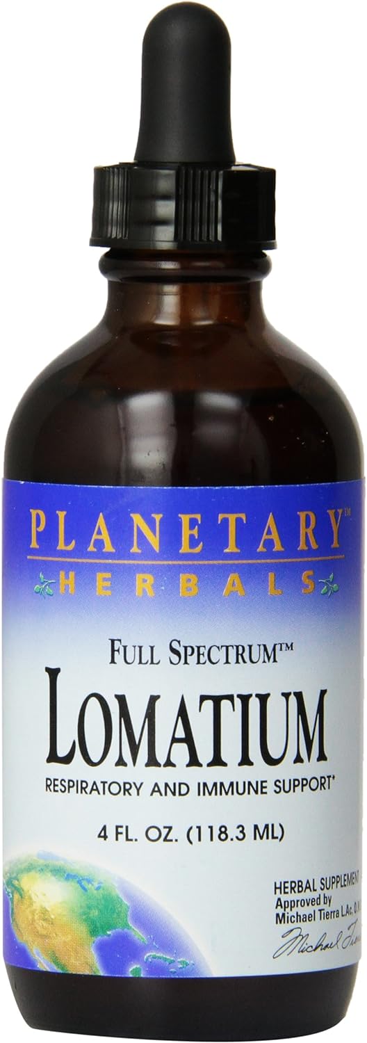 Planetary Herbals Lomatium Full Spectrum Liquid, Respiratory and Immun