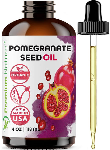 Premium Nature Pomegranate Seed Face Oil. 100% Pure Unrefined Cold Pressed for Essential Oils. Gua Sha Oil. Oil for Hair Skin and Nails 4