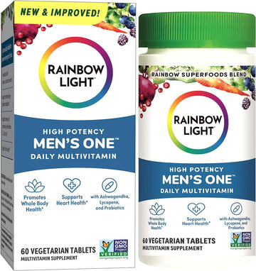 Rainbow Light Multivitamin For Men, Vitamin C, D & Zinc, Probiotics, M